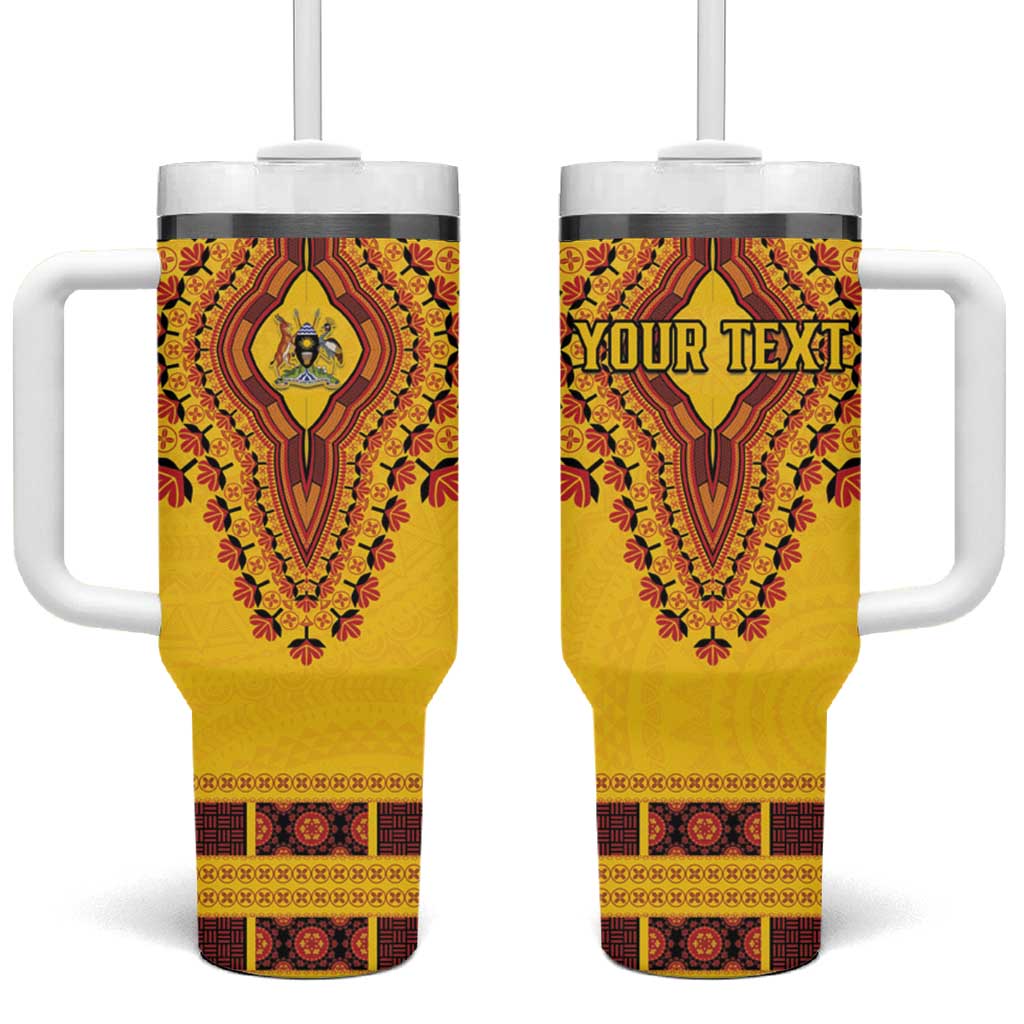 Personalized Uganda African Dashiki Tumbler With Handle - Wonder Print Shop