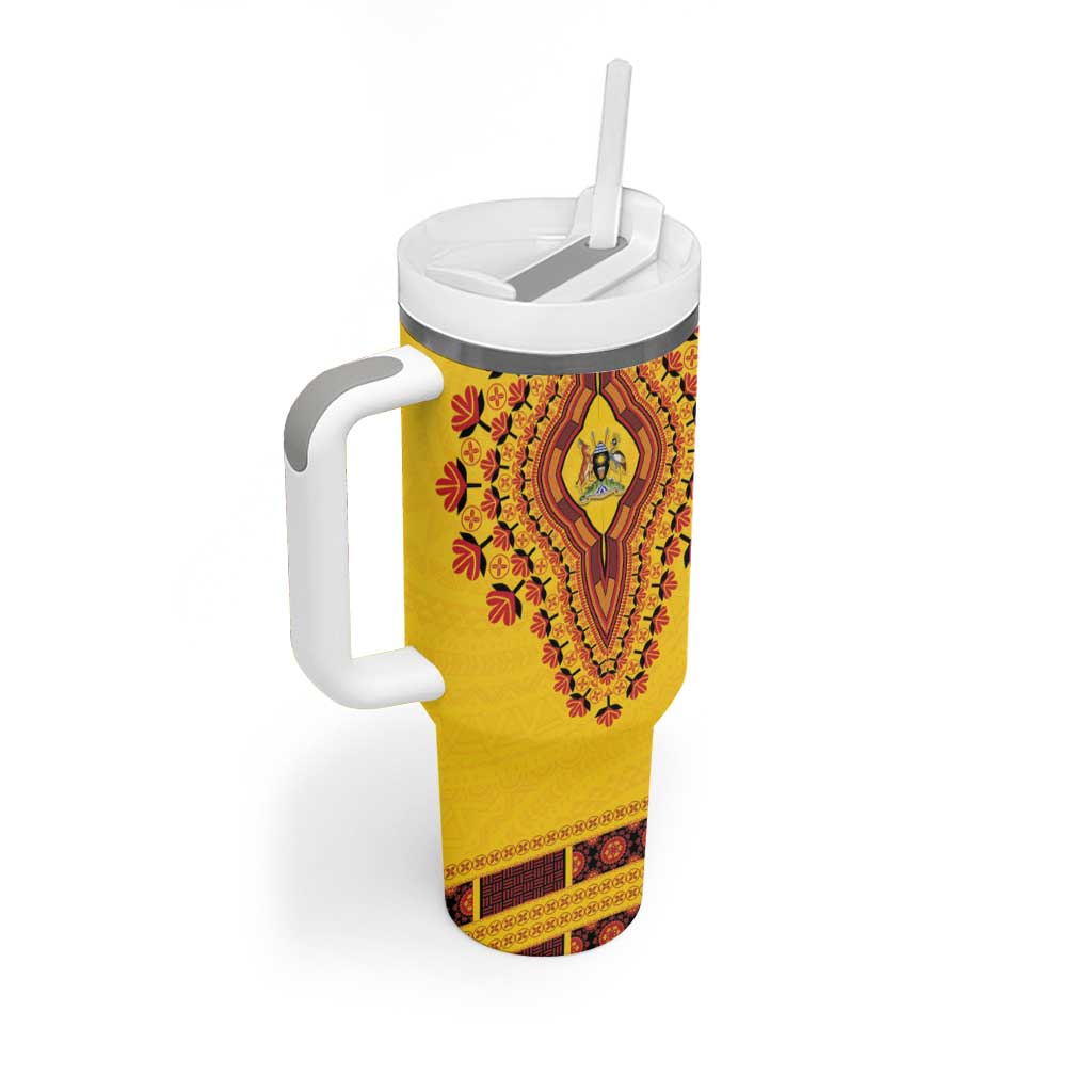 Personalized Uganda African Dashiki Tumbler With Handle - Wonder Print Shop