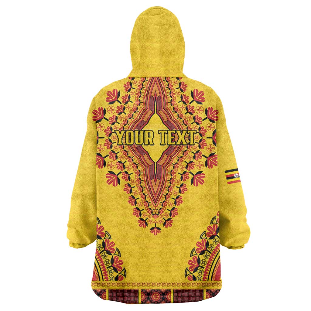 Personalized Uganda African Dashiki Wearable Blanket Hoodie - Wonder Print Shop