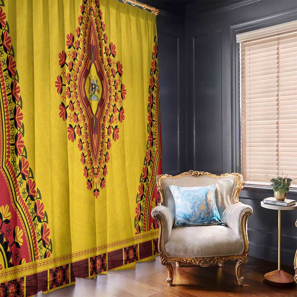 Uganda African Dashiki Window Curtain - Wonder Print Shop