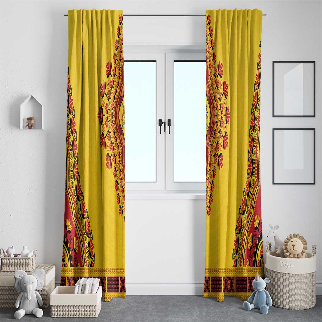 Uganda African Dashiki Window Curtain - Wonder Print Shop
