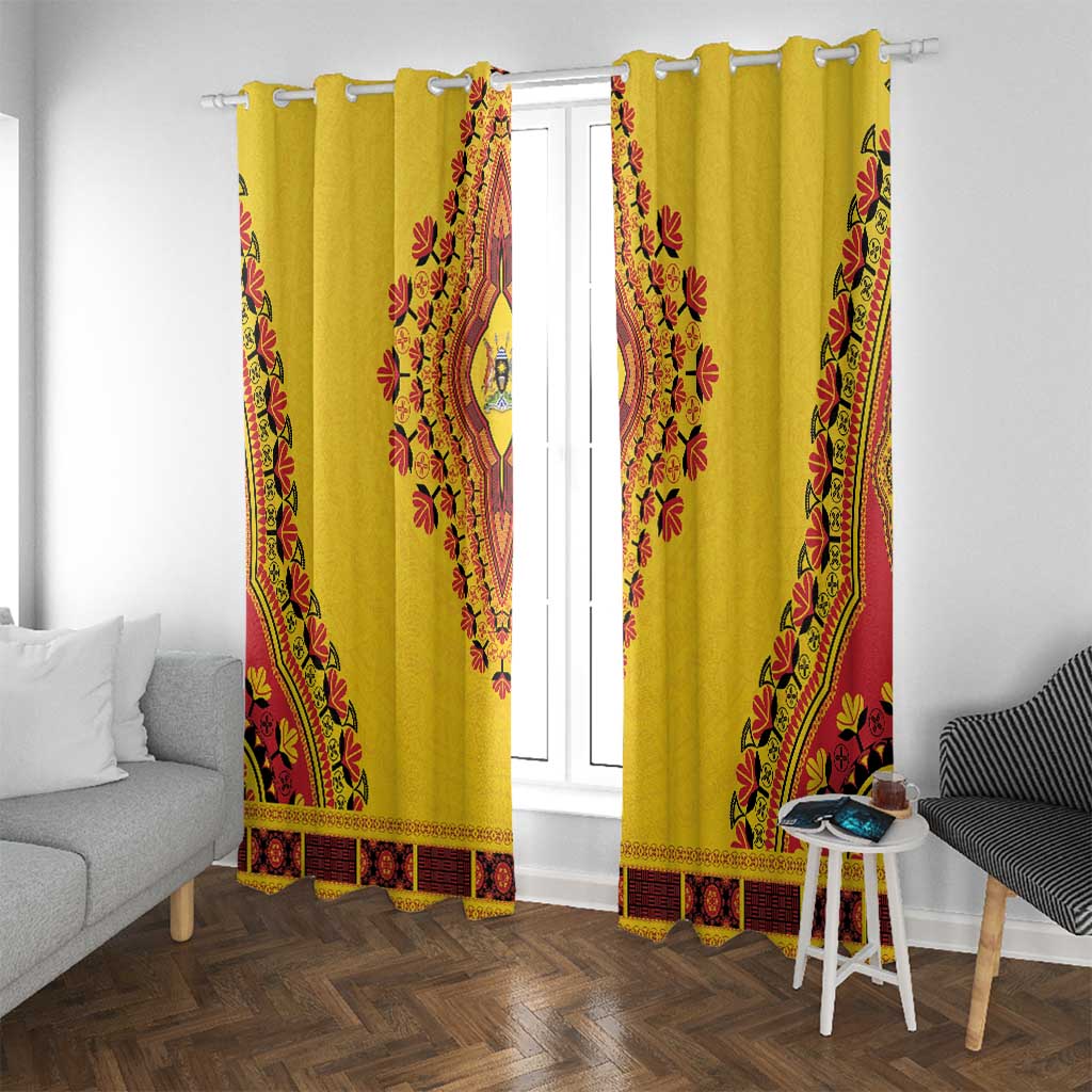 Uganda African Dashiki Window Curtain - Wonder Print Shop