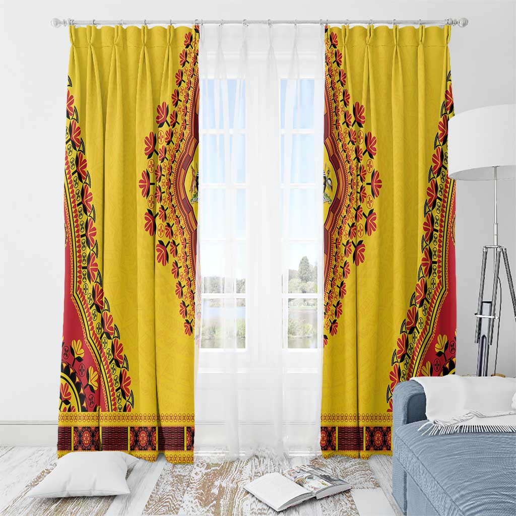 Uganda African Dashiki Window Curtain - Wonder Print Shop