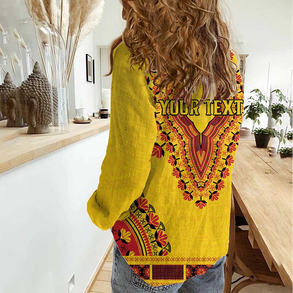 Personalized Uganda African Dashiki Women Casual Shirt - Wonder Print Shop