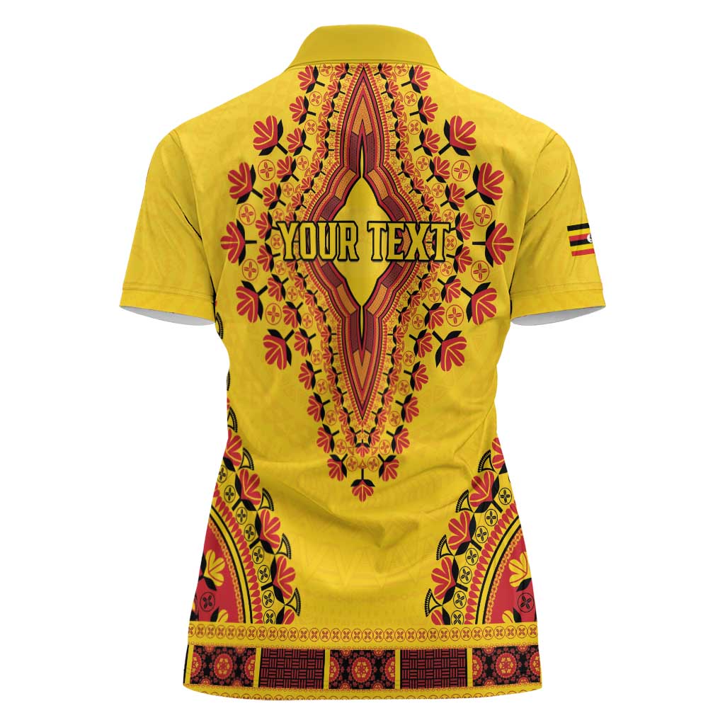Personalized Uganda African Dashiki Women Polo Shirt - Wonder Print Shop