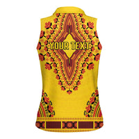 Personalized Uganda African Dashiki Women Sleeveless Polo Shirt - Wonder Print Shop