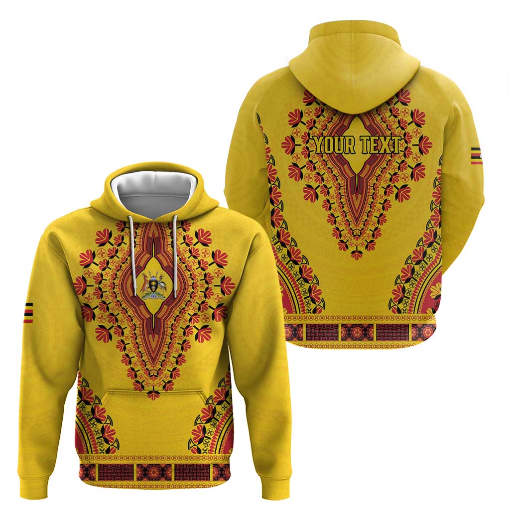 Personalized Uganda African Dashiki Zip Hoodie - Wonder Print Shop