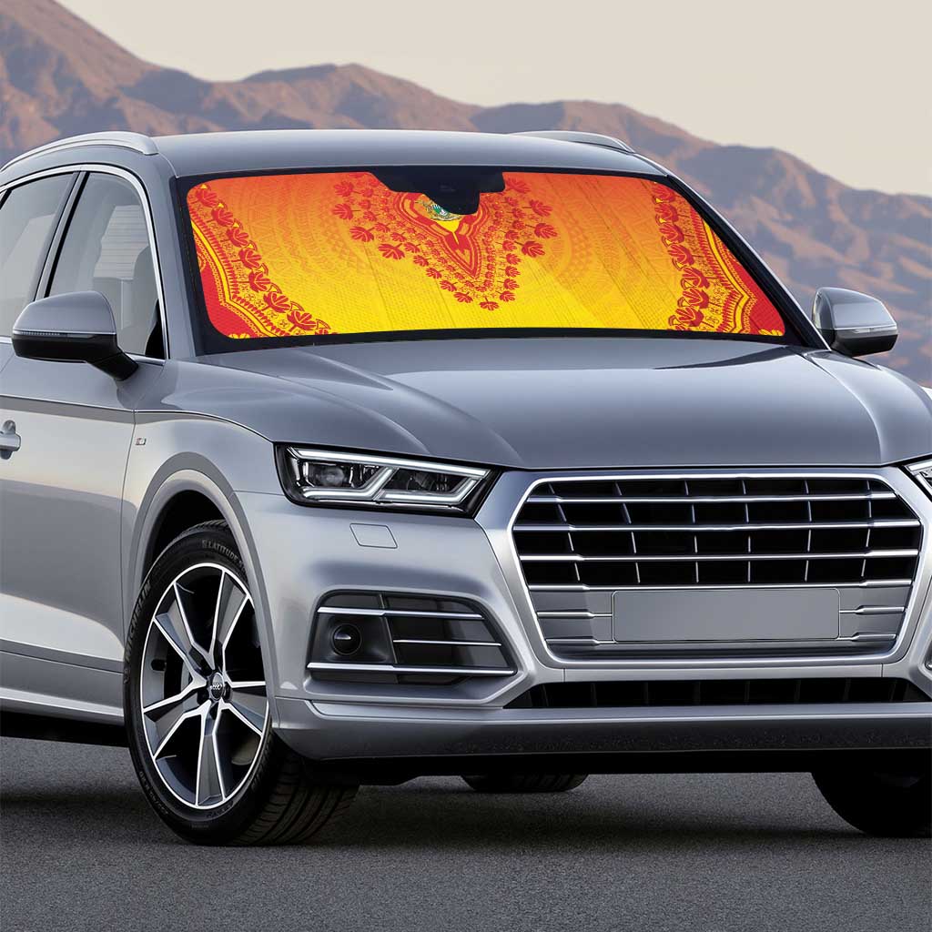 Zimbabwe African Dashiki Auto Sun Shade - Wonder Print Shop