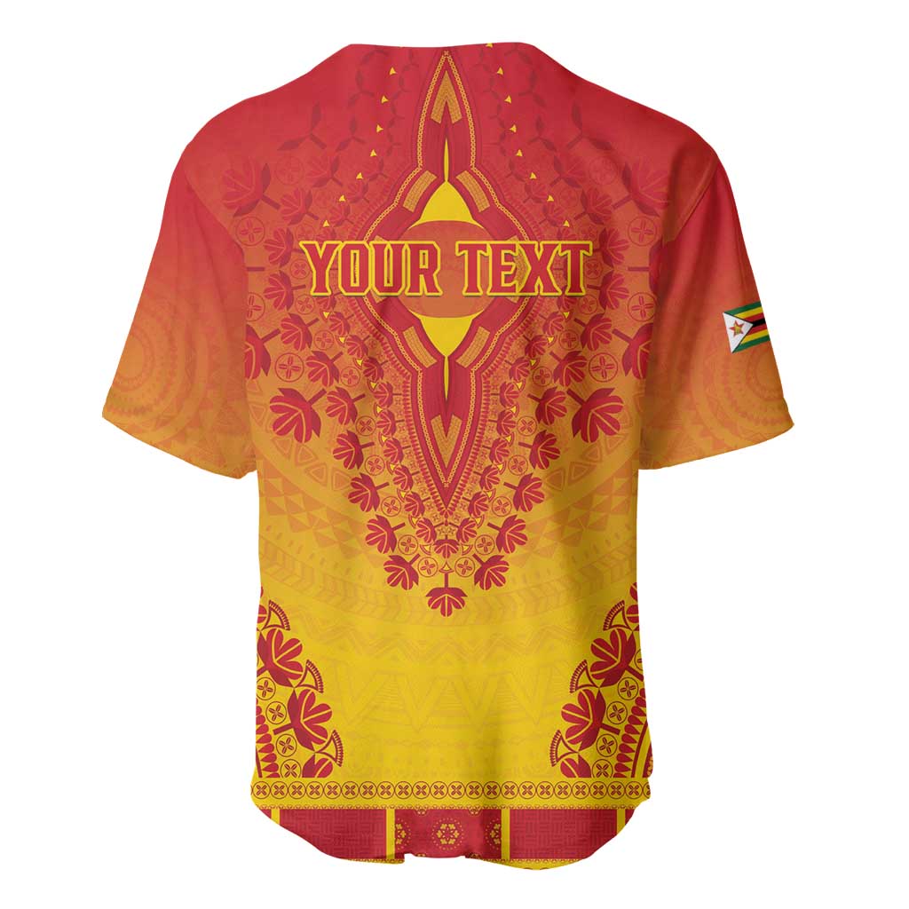 Personalized Zimbabwe African Dashiki Baseball Jersey - Wonder Print Shop