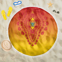 Zimbabwe African Dashiki Beach Blanket - Wonder Print Shop