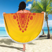 Zimbabwe African Dashiki Beach Blanket - Wonder Print Shop