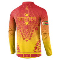 Personalized Zimbabwe African Dashiki Button Sweatshirt - Wonder Print Shop