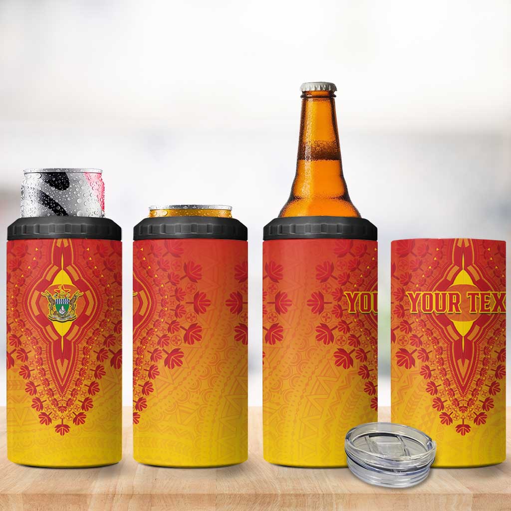 Personalized Zimbabwe African Dashiki 4 in 1 Can Cooler Tumbler - Wonder Print Shop