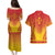 Personalized Zimbabwe African Dashiki Couples Matching Puletasi and Hawaiian Shirt - Wonder Print Shop