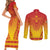 Personalized Zimbabwe African Dashiki Couples Matching Short Sleeve Bodycon Dress and Long Sleeve Button Shirt - Wonder Print Shop