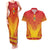 Personalized Zimbabwe African Dashiki Couples Matching Tank Maxi Dress and Hawaiian Shirt - Wonder Print Shop