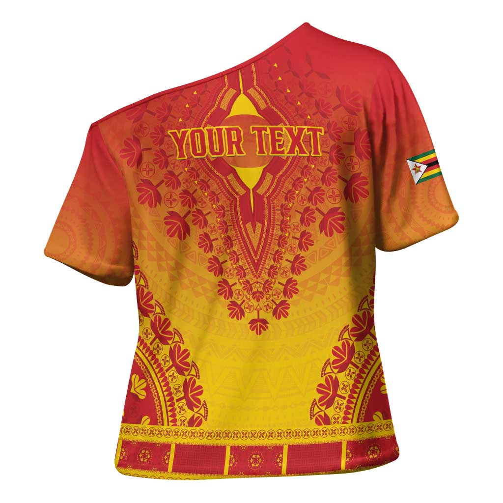 Personalized Zimbabwe African Dashiki Cross Shoulder Shirt - Wonder Print Shop