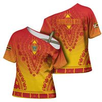 Personalized Zimbabwe African Dashiki Cross Shoulder Shirt - Wonder Print Shop