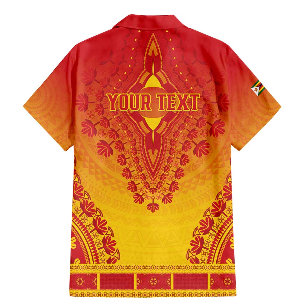 Personalized Zimbabwe African Dashiki Family Matching Mermaid Dress and Hawaiian Shirt - Wonder Print Shop