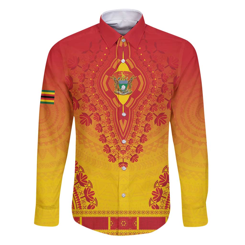 Personalized Zimbabwe African Dashiki Family Matching Puletasi and Hawaiian Shirt - Wonder Print Shop