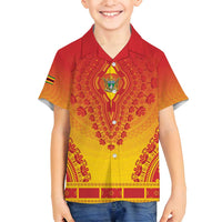 Personalized Zimbabwe African Dashiki Family Matching Summer Maxi Dress and Hawaiian Shirt - Wonder Print Shop