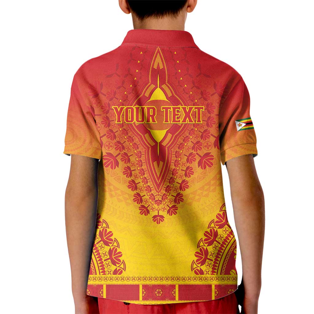 Personalized Zimbabwe African Dashiki Kid Polo Shirt - Wonder Print Shop