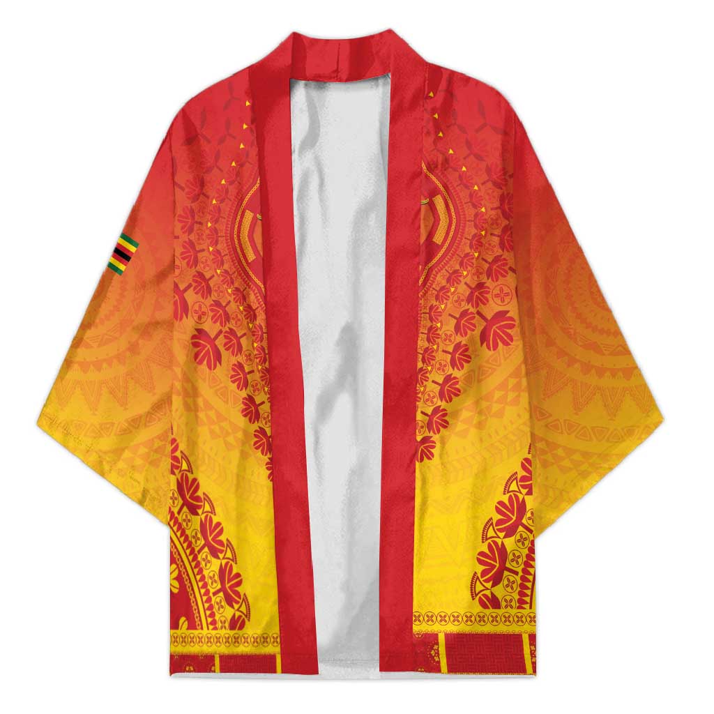 Personalized Zimbabwe African Dashiki Kimono - Wonder Print Shop