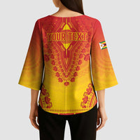 Personalized Zimbabwe African Dashiki Kimono Sleeve Blouse - Wonder Print Shop