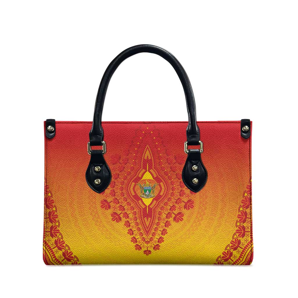 Zimbabwe African Dashiki Leather Bag - Wonder Print Shop