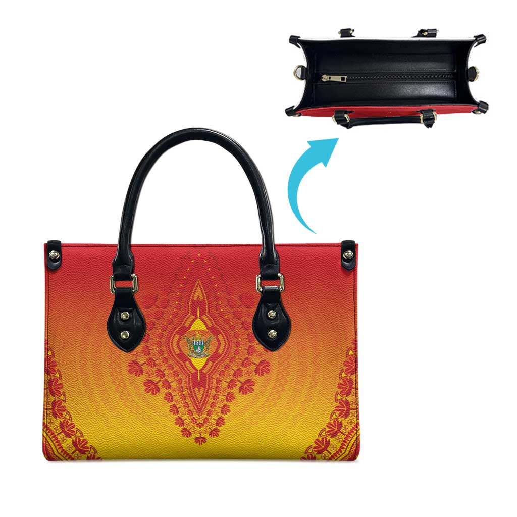 Zimbabwe African Dashiki Leather Bag - Wonder Print Shop