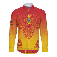 Personalized Zimbabwe African Dashiki Long Sleeve Button Shirt - Wonder Print Shop