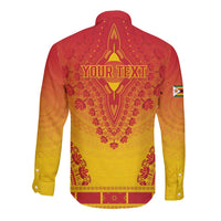 Personalized Zimbabwe African Dashiki Long Sleeve Button Shirt - Wonder Print Shop