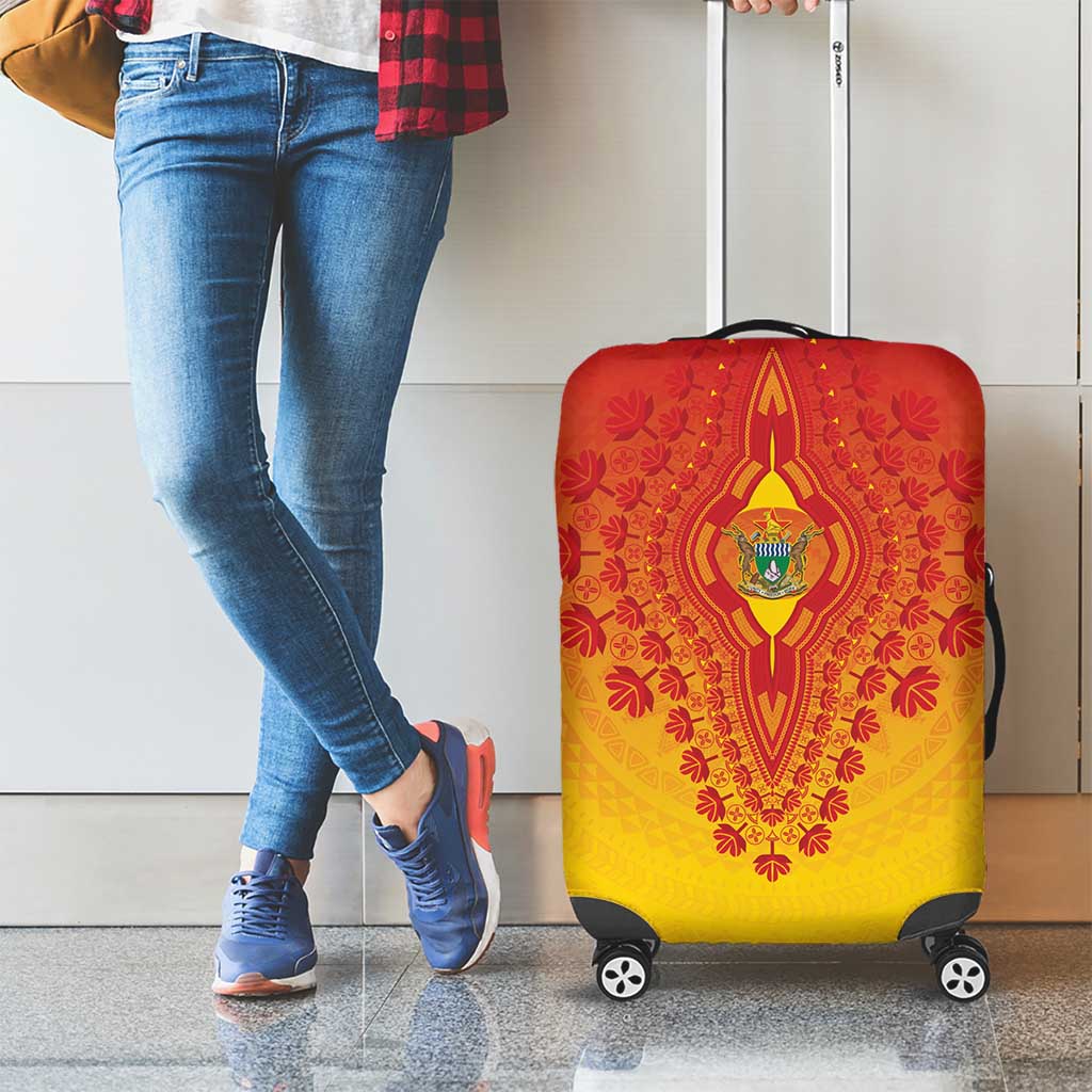 Zimbabwe African Dashiki Luggage Cover - Wonder Print Shop