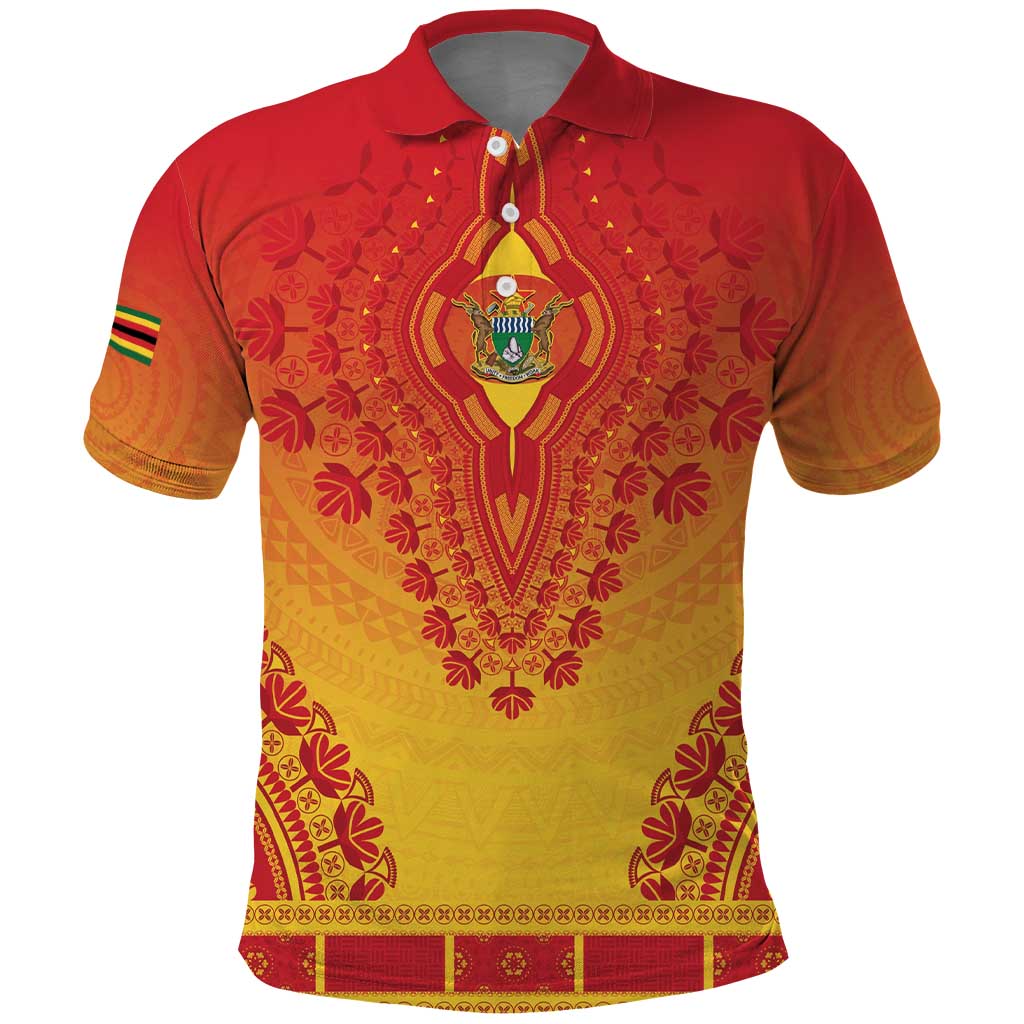 Personalized Zimbabwe African Dashiki Polo Shirt - Wonder Print Shop