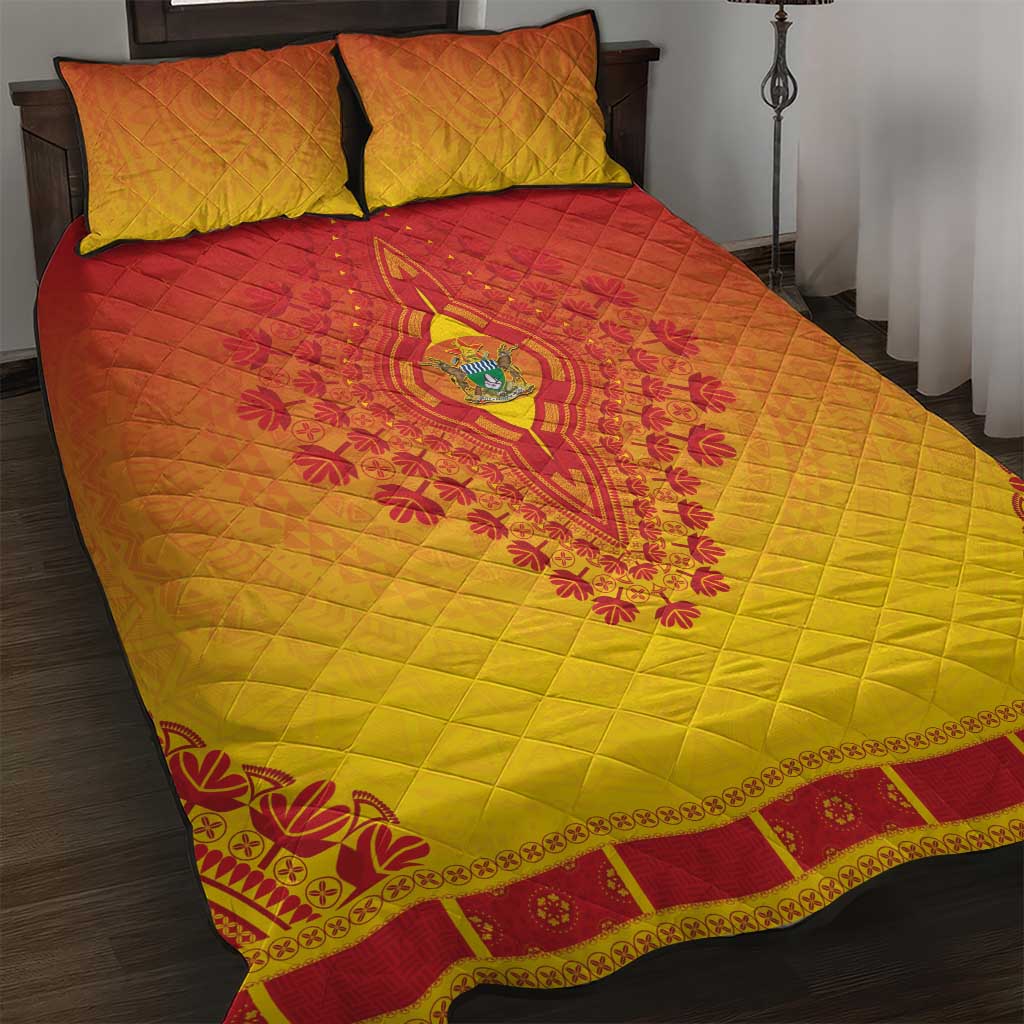 Zimbabwe African Dashiki Quilt Bed Set - Wonder Print Shop