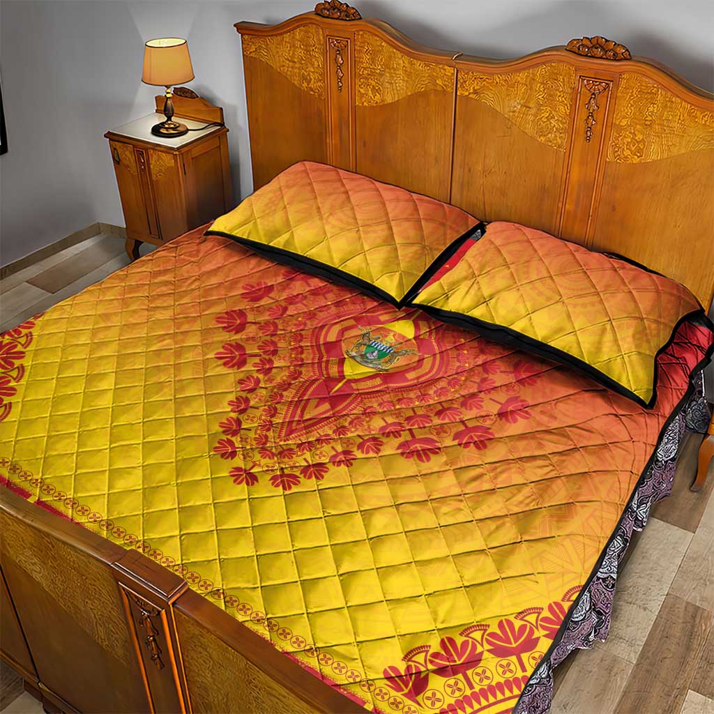 Zimbabwe African Dashiki Quilt Bed Set - Wonder Print Shop