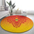 Zimbabwe African Dashiki Round Carpet - Wonder Print Shop