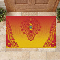 Zimbabwe African Dashiki Rubber Doormat - Wonder Print Shop