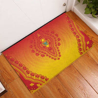 Zimbabwe African Dashiki Rubber Doormat - Wonder Print Shop