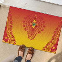 Zimbabwe African Dashiki Rubber Doormat - Wonder Print Shop