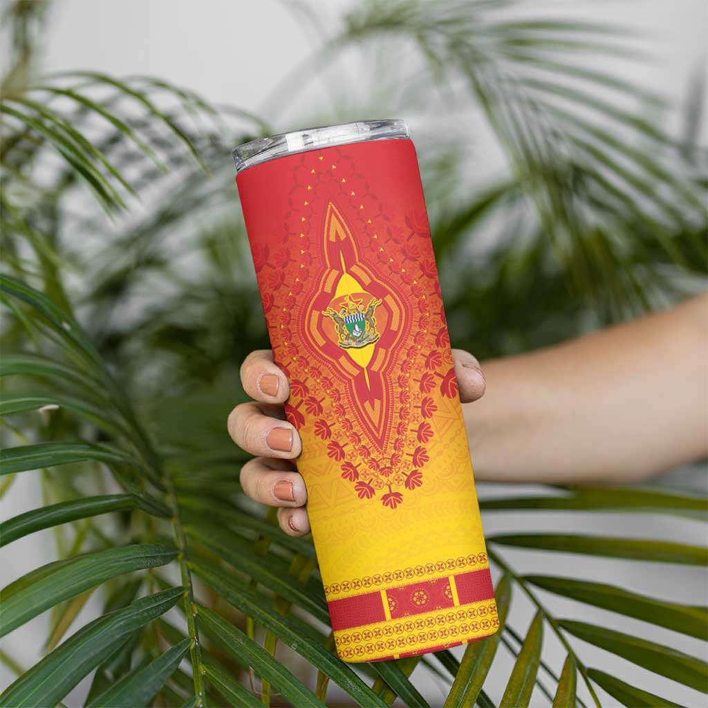 Personalized Zimbabwe African Dashiki Skinny Tumbler - Wonder Print Shop