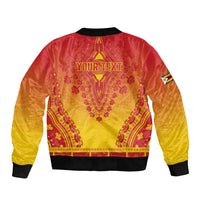 Personalized Zimbabwe African Dashiki Sleeve Zip Bomber Jacket - Wonder Print Shop