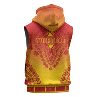 Personalized Zimbabwe African Dashiki Sleeveless Zip Hoodie - Wonder Print Shop