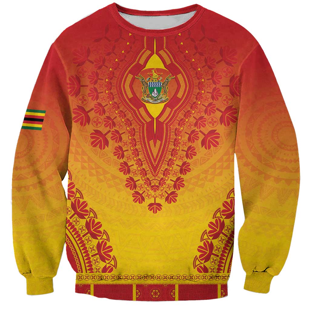 Personalized Zimbabwe African Dashiki Sweatshirt - Wonder Print Shop