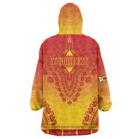 Personalized Zimbabwe African Dashiki Wearable Blanket Hoodie - Wonder Print Shop