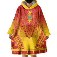 Personalized Zimbabwe African Dashiki Wearable Blanket Hoodie - Wonder Print Shop