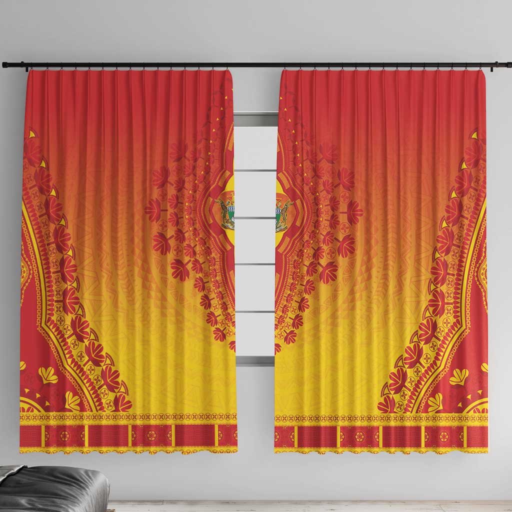 Zimbabwe African Dashiki Window Curtain - Wonder Print Shop