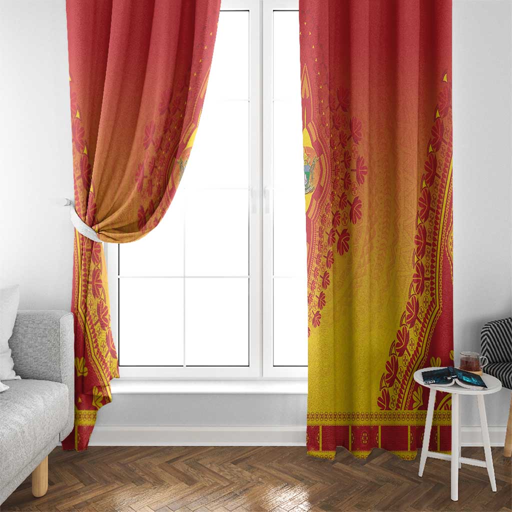 Zimbabwe African Dashiki Window Curtain - Wonder Print Shop