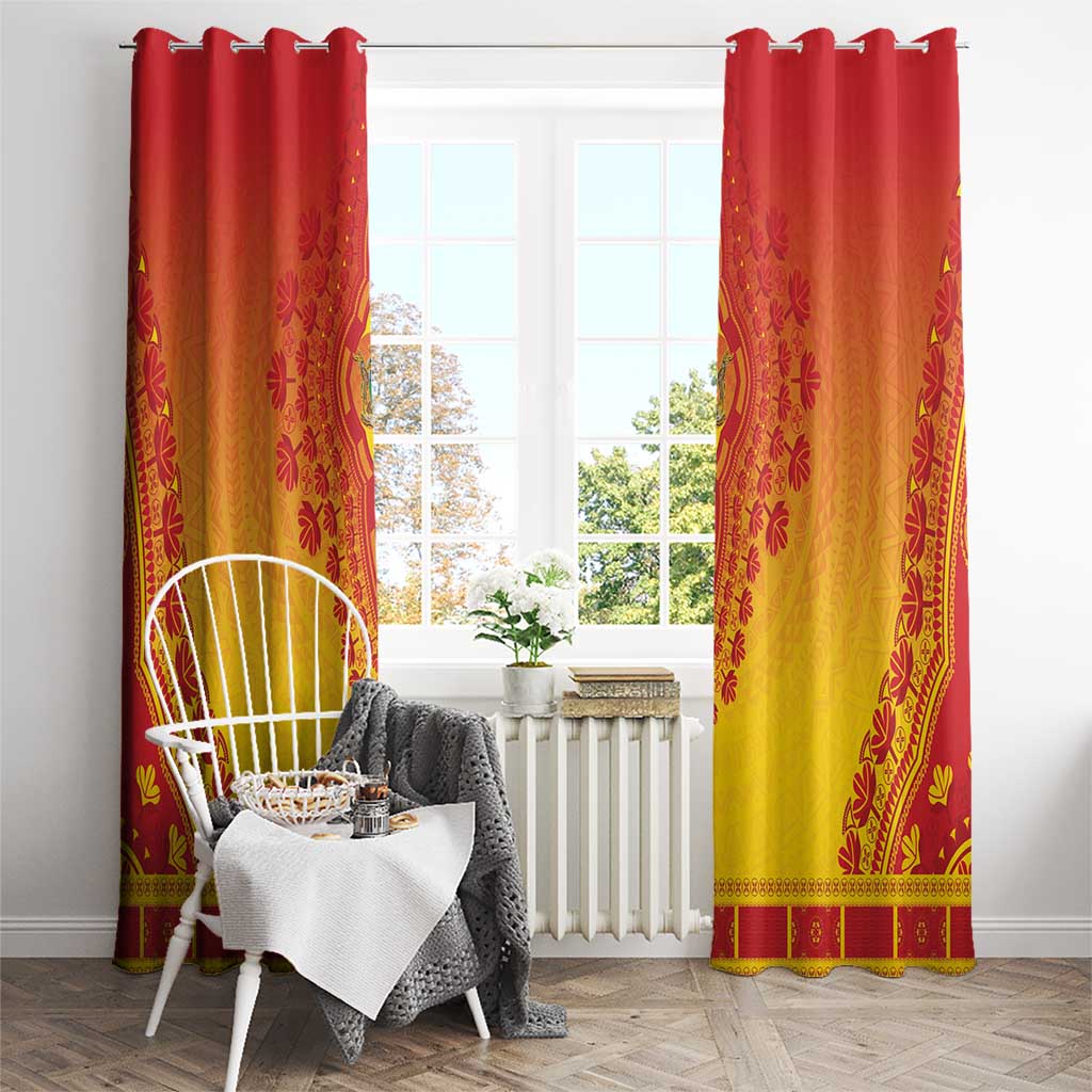 Zimbabwe African Dashiki Window Curtain - Wonder Print Shop