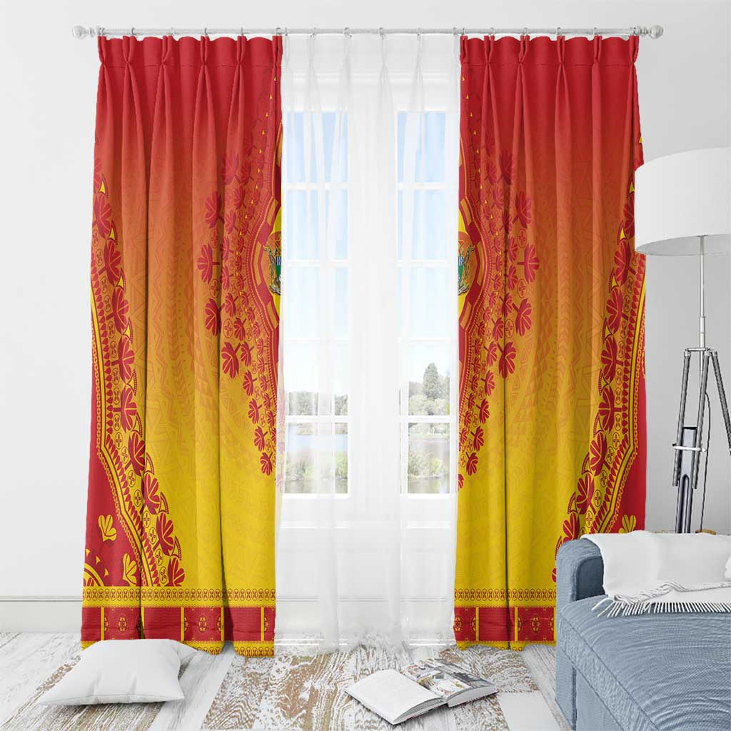 Zimbabwe African Dashiki Window Curtain - Wonder Print Shop